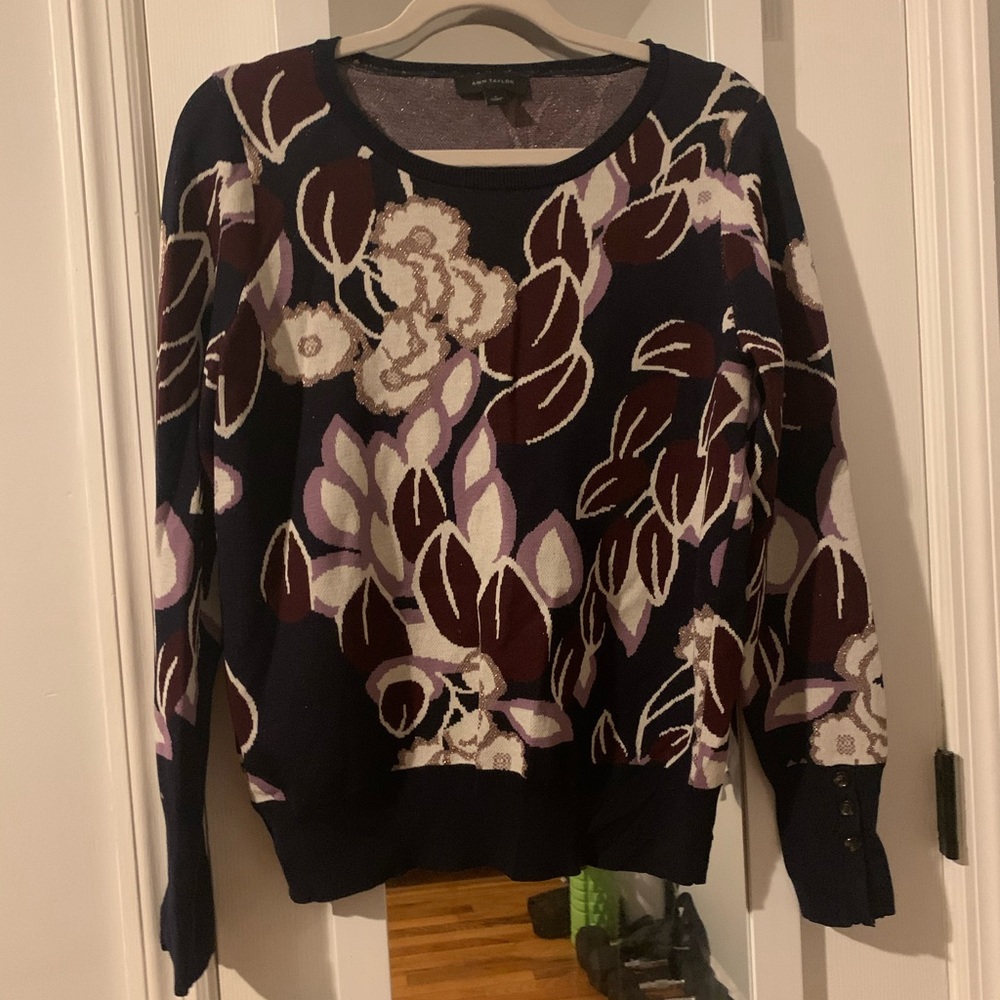 Ann Taylor Embroidered Sweater